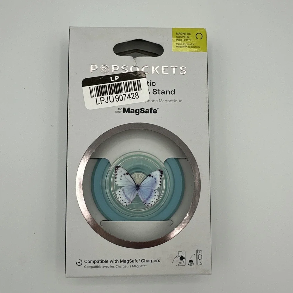 PopSockets Magnetic Phone Grip with MagSafe Magnetic Adapter Ring Included